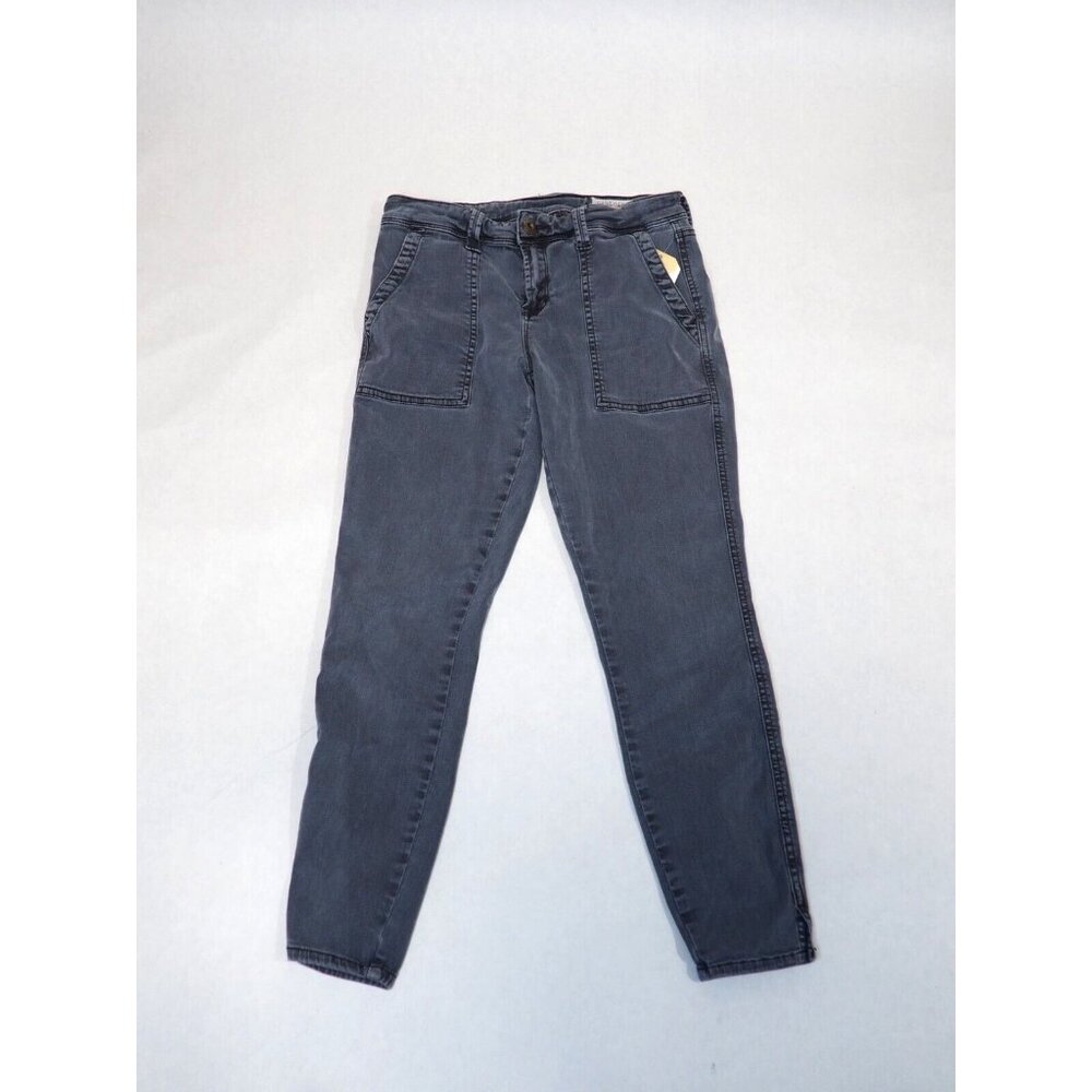 Pistola Gray Denim Skinny Leg Ankle Crop Jeans, Size 28